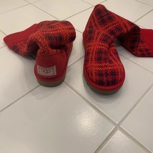 Cloth  check print Uggs